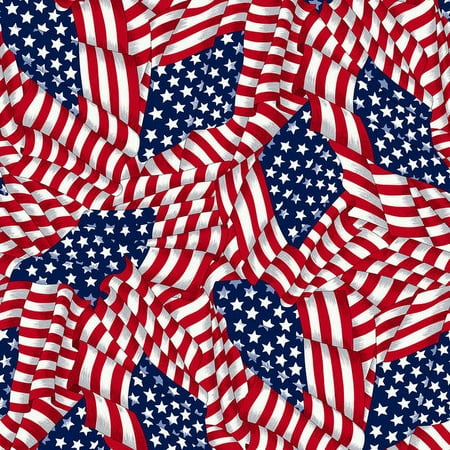 V.I.P by Cranston Stars & Stripes Fabric, per Yard