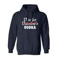 thumbnail image 1 of "V" Is For Vodka Sarcastic Novelty Gift Idea Adult Humor Funny Men's Hoodies, 1 of 2