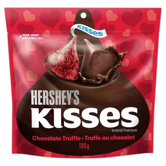 Hershey's Valentine's Day Milk Chocolate Truffle Kisses, 180g/6.3 oz.