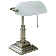 V-LIGHT Bankers Desk Task Lamp, Brushed Nickel VS688029BN