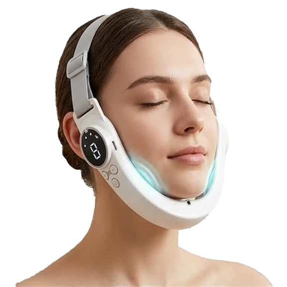 V-Lift Facial Device, Electric Jaw Sculpting Tool, 8 Modes & 15 Adjustable Intensities (Style B)