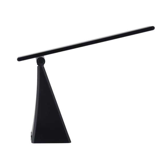 V-Light 16 inch Black LED 3-Level Dimmer Lamp with USB Charging Port