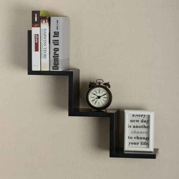 V-Light Black Wall Ladder Shelf