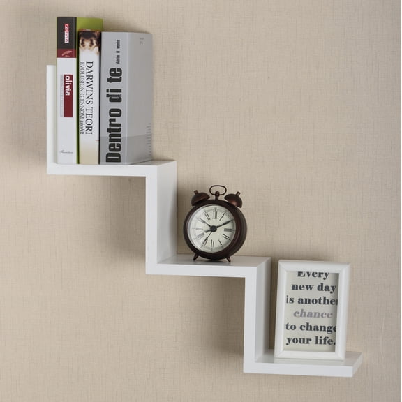 V-Light White Wall Ladder Shelf