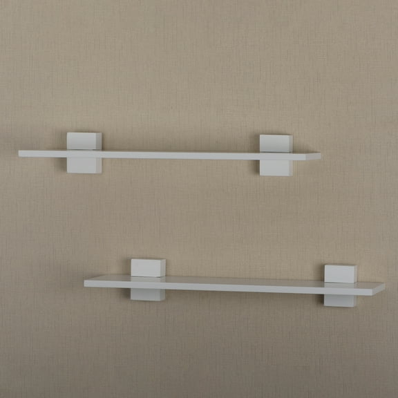 V-Light White Wall Shelf, 2 pack
