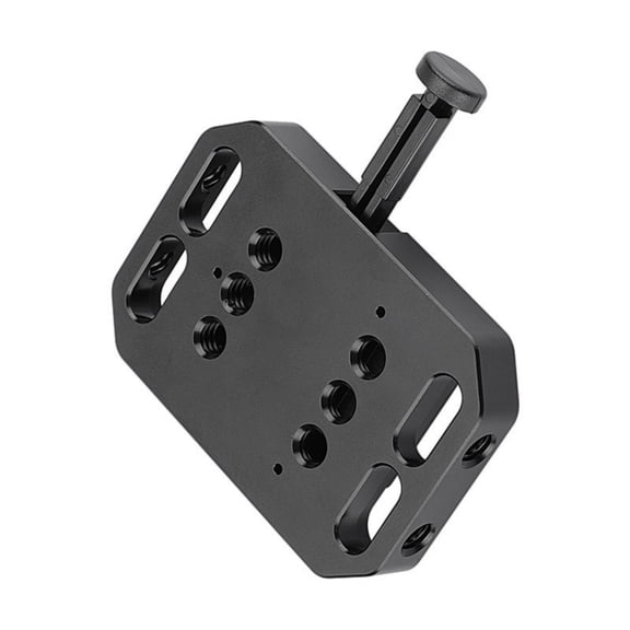 V Lock Adapter Board Female Mount Plate Quick Release Designed 1/4-20 Holes for DSLR Camera Mounting/Disassemble