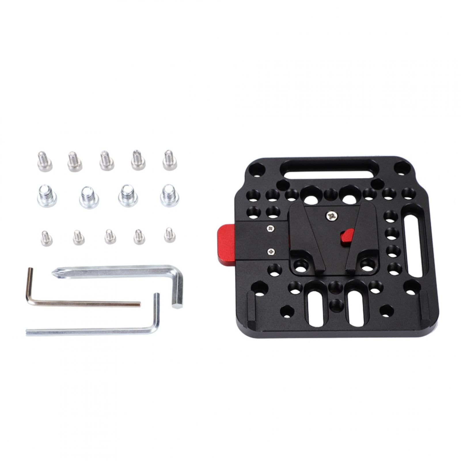 V Lock Assembly Quick Release External Battery Plate Camera Accessory ...