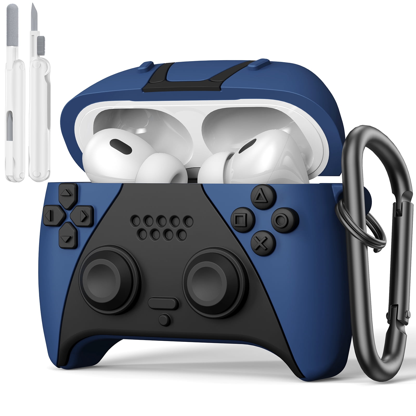 V-MORO Air Pods Pro 2nd Case Cover with Cleaner Kit, 3D Game Controller ...