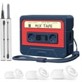thumbnail image 1 of V-MORO Airpods 3rd Genaration Case Cute Airpods Pro Cassette Tape Case, Soft Silicone Airpods Case Cover Shock-Absorbing Protective Case, Cleaner Kit & Replacement Eartips(S/M/L) Included, Gifts, 1 of 8