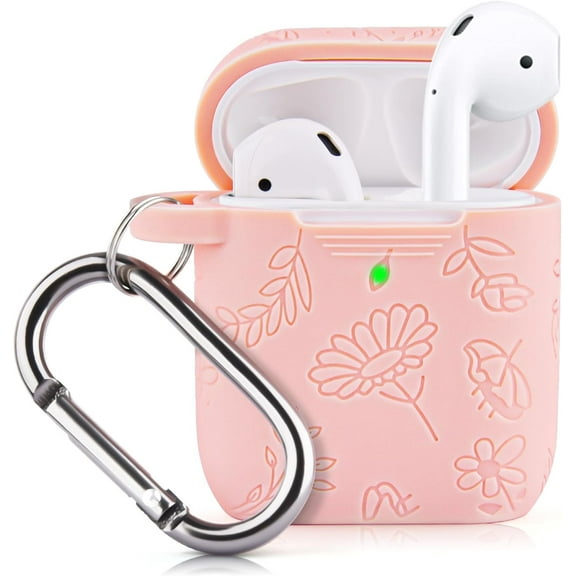 V-MORO Bluetooth Wireless Charging Headphones Case with Keychain, Pink, 1 Count