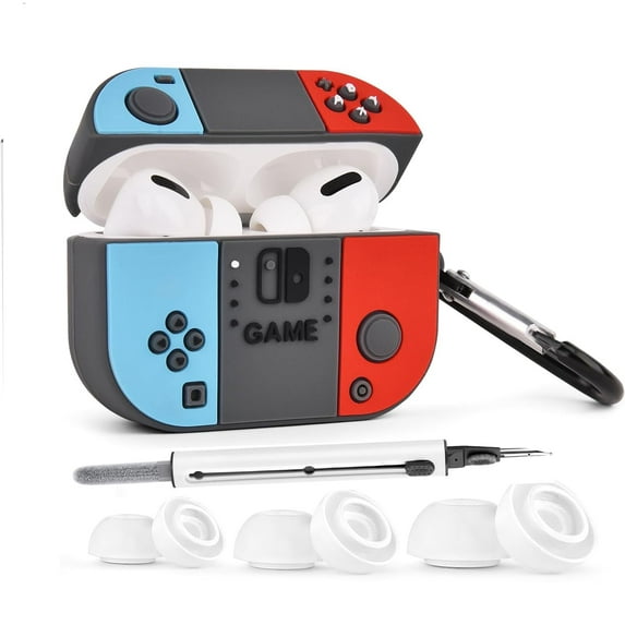 V-MORO Airpods Pro 2 Case Gameing ,Wireless Charging Earbuds Case Kit with Cleaning Pen & Replacement Eartips