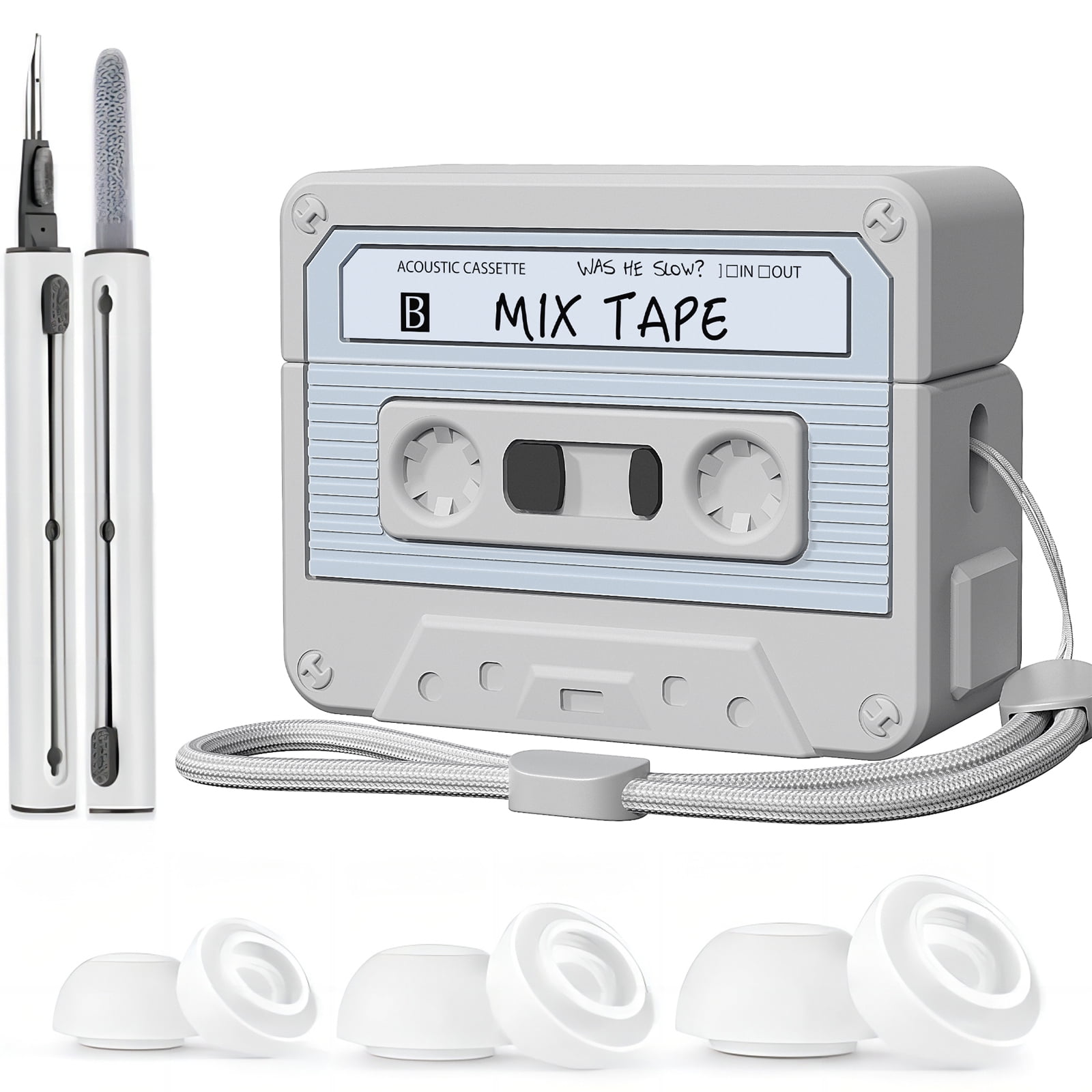 VMORO Airpods Pro 2nd Genaration Case Cute Airpods Pro Cassette Tape