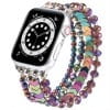 thumbnail image 1 of V-MORO Beaded Bracelet Compatible for Apple Watch Band 38mm 40mm 41mm 42mm 44mm 45mm Women,Fashion Handmade Elastic Stretch Strap for iWatch Series SE 8 7 6 5 4 3 2 1, 1 of 7
