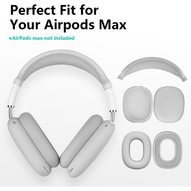 VMORO Case for Airpods Max Headphones, Silicone Cover for Apple Airpod