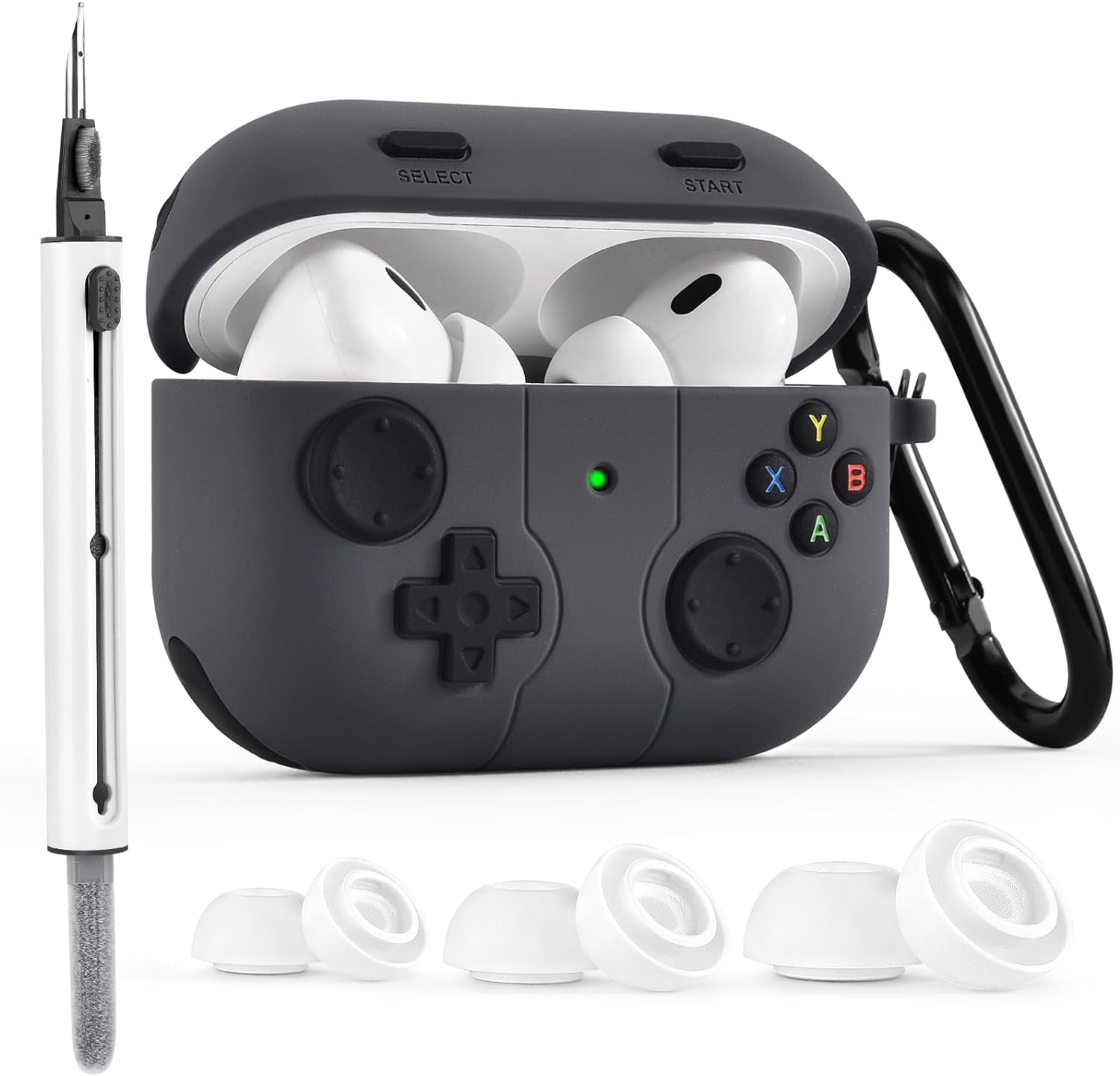 V-MORO AirPods Pro 2nd/1st Gen Case Cover with Cleaner Kit