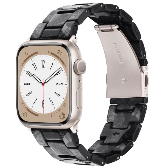 V-MORO Apple Watch Bands Series 9/8/7 41mm 40mm 38mm with Starlight Stainless Steel