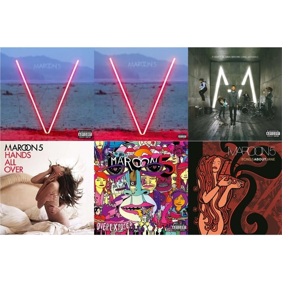 V & Maroon 5 - V (Black LP) (Exp) & It Won't Be Soon Before Long & Hands All Over & Overexposed & Songs About Jane