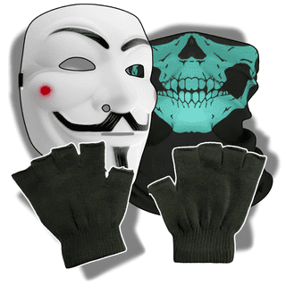 Spy Ninja Gadgets 4-Pack Hacker Mask And Skull Gaiter Set