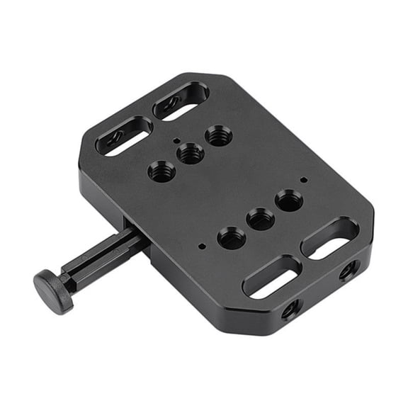 V Mount Battery Plate Battery Power Adapter Mount Base with Multiple 1/4inch Threaded Holes for Easy Setsup