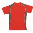 thumbnail image 1 of V-NECK JERSEY RED W/GRANITE SIDE PANEL-ADULT-L, 1 of 1