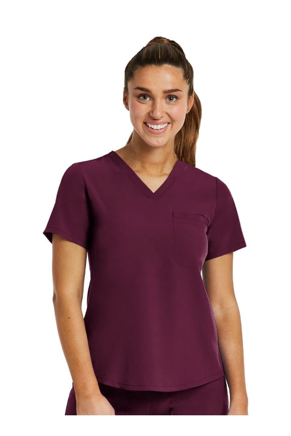 V-NECK TUCK IN TOP XXS-3XL By Maven / Wine
