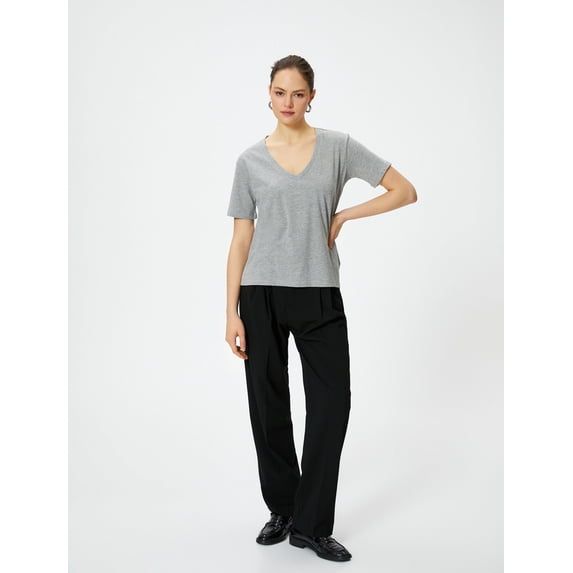 V Neck Basic T-Shirt