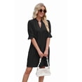 thumbnail image 1 of V Neck Casual Shift Dress, 1 of 7