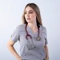 thumbnail image 1 of V-Neck Knit Panel Top, 1 of 5