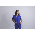 thumbnail image 1 of V-Neck Knit Panel Top, 1 of 4