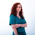 thumbnail image 1 of V-Neck Knit Panel Top, 1 of 5