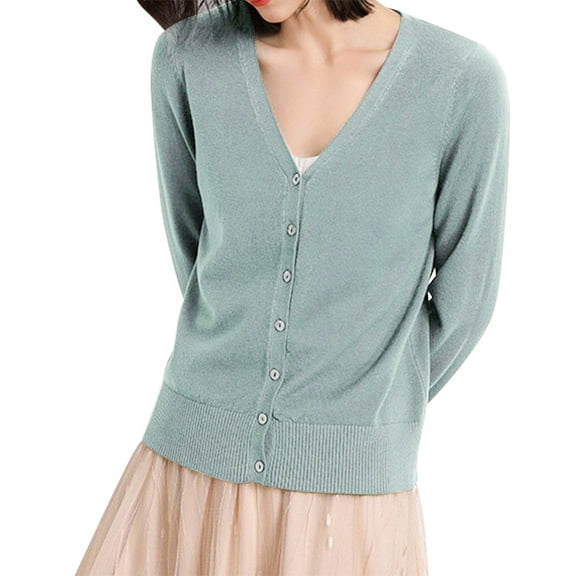 V-Neck Knit Sweater for Women, Versatile Straight Cut Pullover for Casual Comfort Mint Green S , Classic V-Neck Sweater | Women's Straight Fit Solid Knit Top
