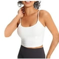 thumbnail image 1 of V-Neck Lace Seamless Camisoles Tank Tops with Built in Bra for Women Summer Cropped Workout Going Out Tankini Camis, 1 of 4