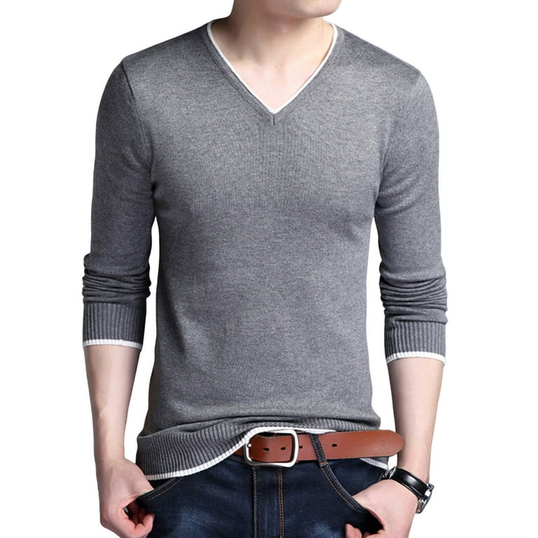 New V-neck Long Sleeves Bottoming Sweater New V-neck Long Sleeves Bottoming Sweater