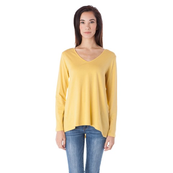 V Neck Loose Fit Long Sleeve Top