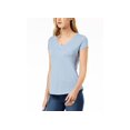 thumbnail image 1 of Maison Jules V-Neck Patch-Pocket T-Shirt Blue Fog S, 1 of 1