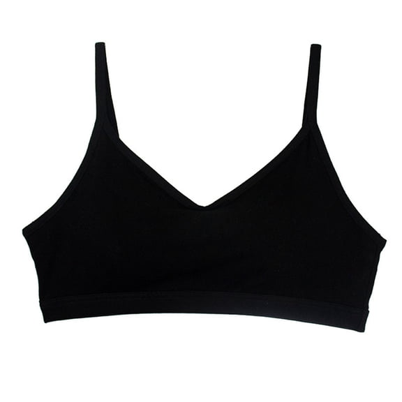 V Neck Sports Bras For Women Thin Straps Padded Yoga Bra Basic Wireless Bra Camisole Wire Sports Bras for Women Large Size Bras Athletic Bras Sports Bra Support Seamless Sports Bras Padded Bras for
