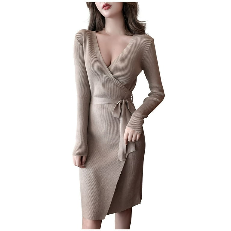Sweater dress cheap with lace bottom