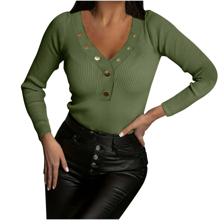 Tight v neck sweater online