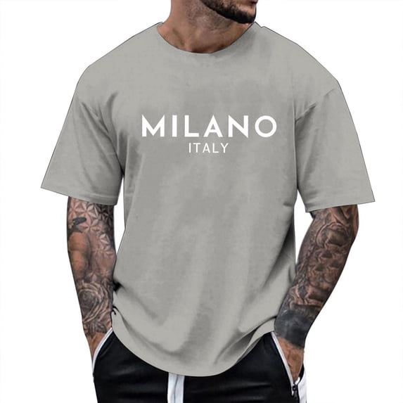 V Neck T-Shirts for Men Slim Fit Quick Dry Gym Tops Men's Graphic Print T Shirts Casual Short Sleeve Tee For Daily Wear Comfortable Breathable Soft Fabric Trendy Stylish Top For Spring Summer Fall