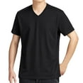 thumbnail image 1 of V Neck T Shirts for Men - Pre Shrunk Soft Fitted Premium Classic Tee - Men's T-Shirt Cotton Poly Blend, 1 of 4