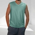 thumbnail image 1 of V Neck Tank Tops for Men Sleeveless Cooling Running Vests Mens Casual Solid Pullover Breathable Relaxed Basic Undershirts Shirts Summer, 1 of 6