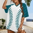 thumbnail image 1 of V-Neck Women's Short Sleeve T-shirt Shirts Women Mom T Shirt Heart Graphic Tee Funny Short Sleeve Tops,Green Women's Short sleeve T-shirt S, 1 of 8