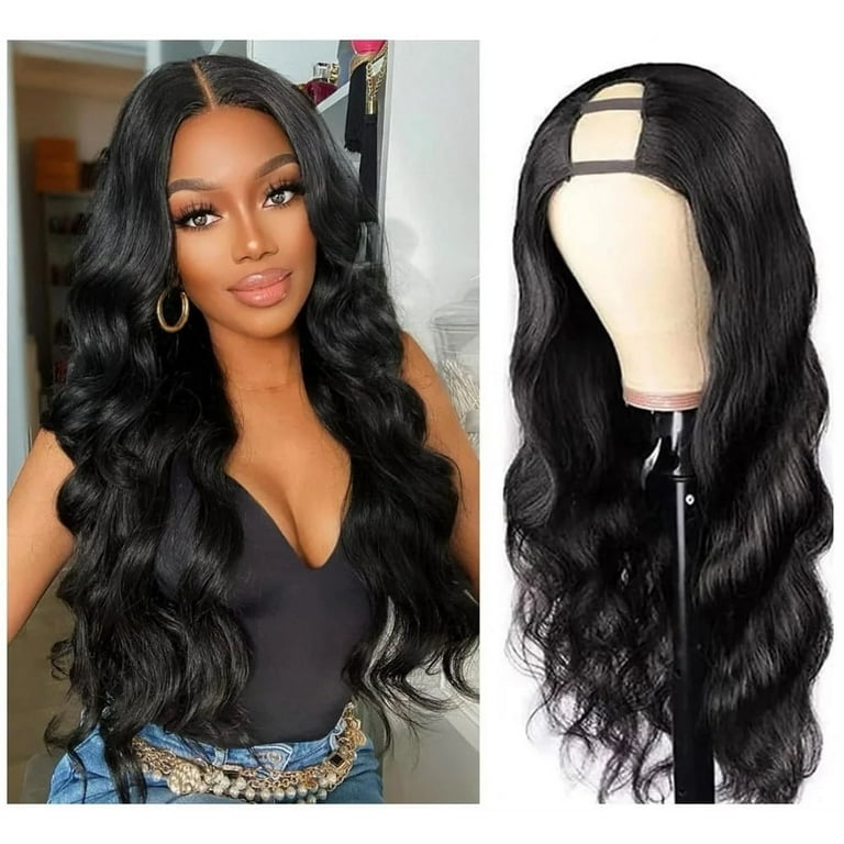 V Part Wigs For Black Woman Human Hair Human Hair Wigs Body  display picture 2