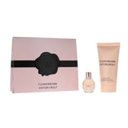 مجموعة صغيرة من V&R Flowerbomb مكونة من قطعتين من غسول الجسم EDP سعة 7 مل و1.7 أونصة للنساء