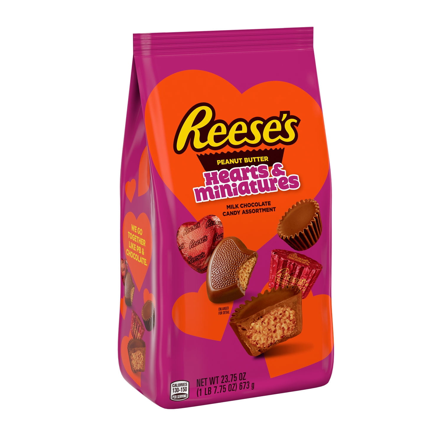 V REESES HEARTS \u0026 MINIATURES ASST SUB: REESES MC PEANUT BUTTER CUP MINIATURES, REESES MILK CHOCOLATE PEANUT BUTTER HEARTS