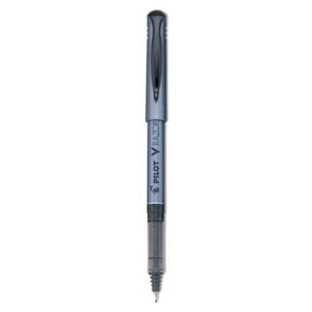 V Razor Point Liquid Ink Porous Point Pen, Stick, Extra-Fine 0.5 Mm, Black Ink, Gray Barrel, Dozen | Bundle of 2 Dozen
