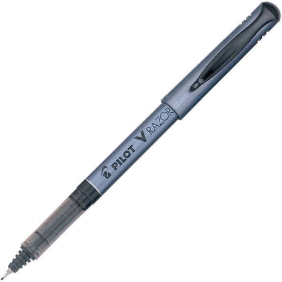 V Razor Point Liquid Ink Porous Point Pen, Stick, Extra-Fine 0.5 Mm, Black Ink, Gray Barrel, Dozen | Bundle of 5 Dozen