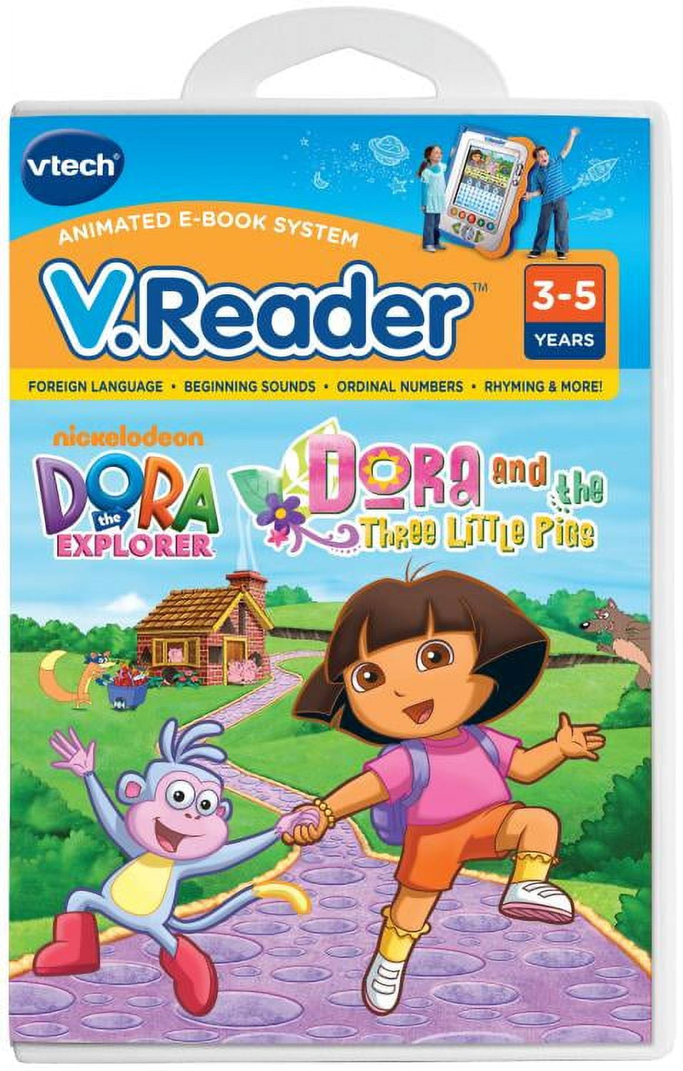 VTech V.Reader Cartridge, Dora, Animated E-Book, Reading, Letters ...