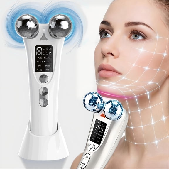 V-Shape 360 Roller Electric Facial Neck Massager, Multimode Facial Beauty Tool