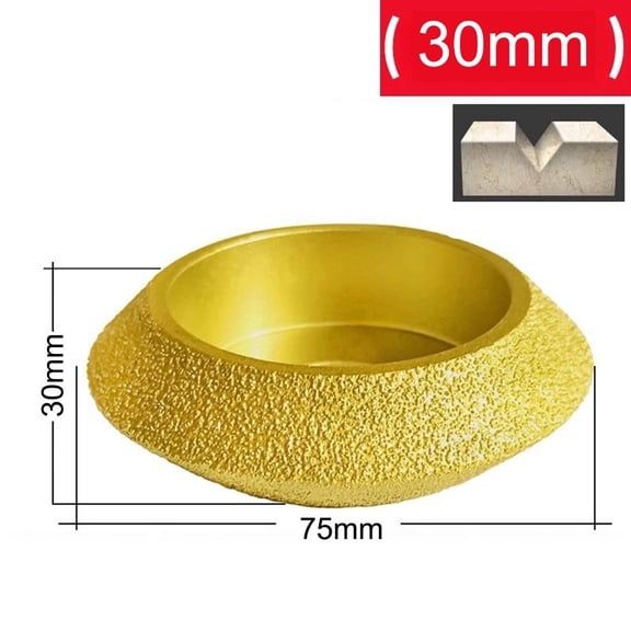 V Shape Dry Vacuum Brazed Diamond Grinding Wheel Edging Profile Disc For Marble Granite Stone Glass Concrete Angle Grinder Tool